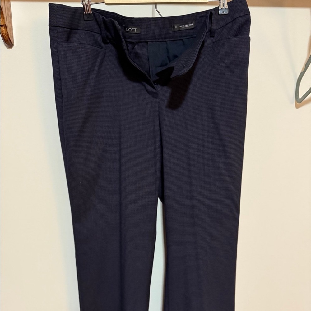 Loft Navy Curvy Trousers